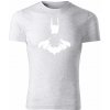 T-ričko Batman pánske tričko Farba trička: Bledosivá, Farba potlače: Biela, Veľkosť: 3XL