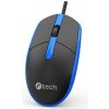 C-TECH myš WM-10, USB, 1200 DPI, černo - modrá