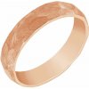 Eppi Matný tepaný pánsky prsteň z ružového zlata Zura R47686