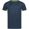 STEDMAN ACTIVE 140 CREW NECK / Pánske športové tričko so vzorom - marina blue XL