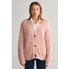 Gant KARDIGÁN GANT TEXTURED COTTON CARDIGAN ružová