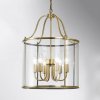 Orion Okrúhly tvar lucerny – závesná lampa Rieka 43 cm - HL 6-1678/6 bronze (