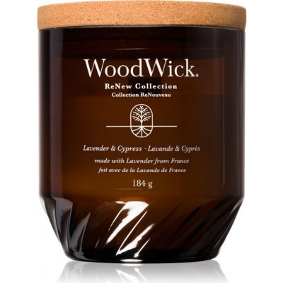 Woodwick Lavender & Cypress vonná sviečka 184 g