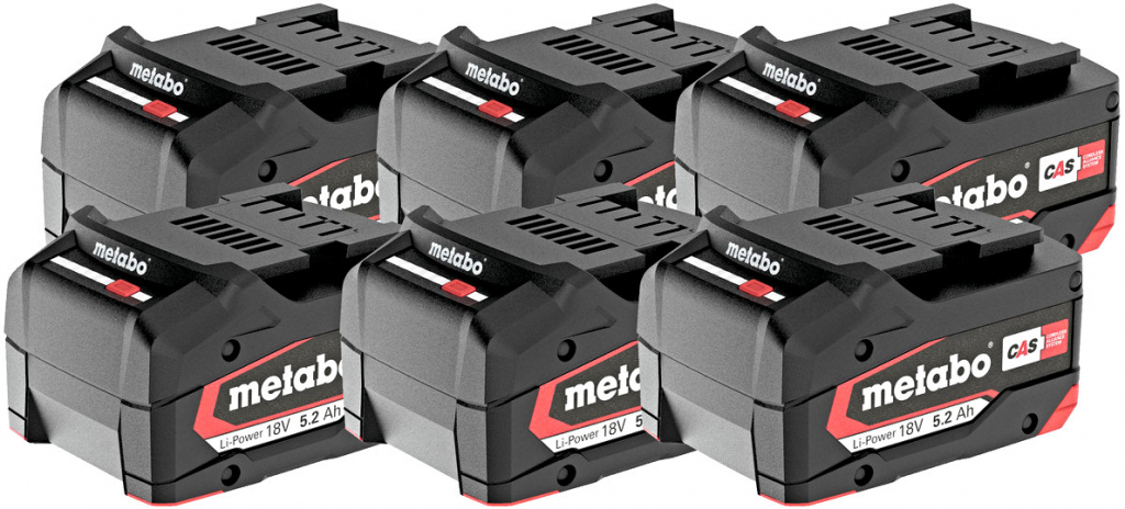 Metabo 6x LI-POWER 625152000