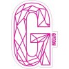 Samolepka Gyeon G Sticker Pink (100 mm x 65,6 mm)