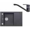 Set Alveus Formic 30 + Nina - Drez Granitový Formic 30 - 760x500mm, vanička 350x420x200mm + bateria Nina