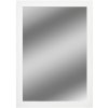Zrkadlo v ráme Slim, 70 × 50 cm, biele, SLIM WHITE 50X70