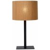 Lucide 03529/81/30 stolná lampička Magius 1x40W | E27 - ratan, vypínač na kábli