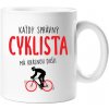 Albi Plechový hrnček s nápisom Cyklista 250 ml