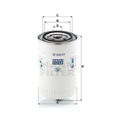 Olejový filter MANN-FILTER W 67/1