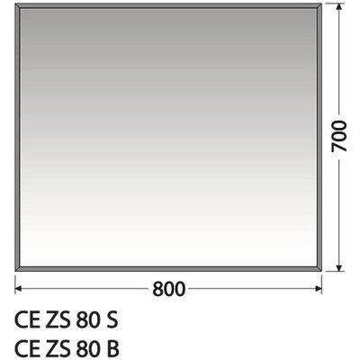 Intedoor Centino 80 x 70 cm CE ZS 80 S
