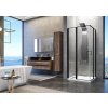 Aquatek YES Black A4 rohový sprchový kút 90x90 cm sklo Číre profil Čierny Krídlové dvere AQ YESBLACKA490CR62