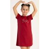 Vienetta Kids Detská nočná košeľa s krátkym rukávom Hviezdičky: vínová 11 - 12