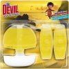 Dr. Devil 3v1 Lemon Fresh tekutý WC blok, košíček + náplň 3× 55 ml