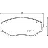BREMBO Sada brzdových platničiek kotúčovej brzdy P54059