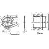 Poistný krúžok do diery DIN 472 - 30 mm