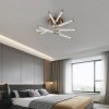 NEDES J7313/W Stropné LED svietidlo s diaľkovým ovládačom 75W, 3000K-6500K, 4600lm, IP20, biela/zlatá