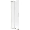Mexen Velar L, 2-krídlová posuvná vaňová zástena 75 x 150 cm, 8mm sklo námraza, brúsená oceľ, 896-075-003-31-97