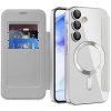 Techsuit - SmartMag Book flipové puzdro pre Samsung Galaxy A55 5G - sivé