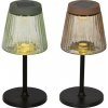 Solár stolová lampa, sklenená, ass2 V25cm/pr.11,5cm
