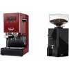 Gaggia Classic E24, red + Eureka Mignon Silenzio 55, BL black