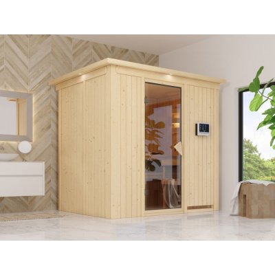 Domáca finská sauna (47829) Karibu Bodin, rozmery š. 196 × h. 151 × v. 198 cm