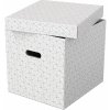 628288 Úložný box kocka biela 3ks Esselte Home s úchytom