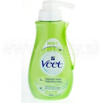 Veet depilačný krém bambucké Maslo & Ľalia suchú pokožku 400 ml