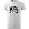 Windsurfing nápis - Tričko extra veľké (5-8XL) - 5XL ( Biela )