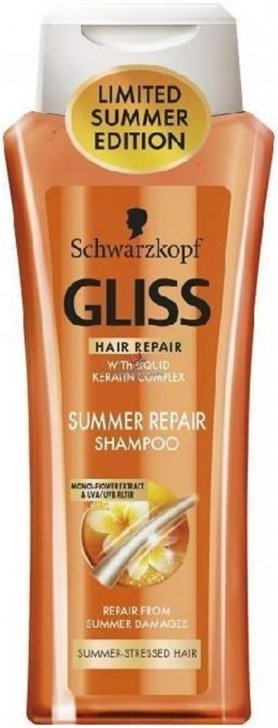 Schwarzkopf Gliss Kur Kur Summer Repair šampón na sluncem namáhané vlasy 250 ml
