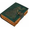 Leather Journals Zápisník Srdcová víla, ruční výroba, ražba na kožených deskách
