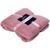 Collectione Ružový plyšový pléd Olaf old pink - 150 * 200 cm - Collectione