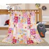 Bellatex Ella prikrývka růžový patchwork 75x100