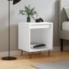 vidaXL Nočný stolík biely 40x35x50 cm spracované drevo