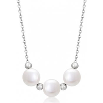 Sofia Strieborný náhrdelník so sladkovodnými perlami PV22017.1