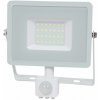 V-TAC 30W LED reflektor so senzorom SMD, SAMSUNG chip, biely Farba svetla: Teplá biela