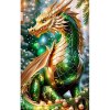 Diamantový obraz Vianočný drak