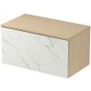 Cersanit INVERTO SKRINKA ZÁVESNÁ POD UMÝVADLO NA DOSKU 80 cm, svetlý dub/calacatta S930-001