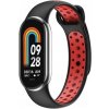 Beline remienok na Xiaomi Mi Band 9/8 design Čierno-červený