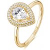 Rosato Luxusný pozlátený prsteň s kubickými zirkónmi Anna RZAN32 52 mm