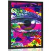 Plagát ľudské oko v pop-art štýle