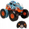 Hot Wheels Monster Trucks na diaľkové ovládanie konvertibilný Rhinomite 1:12 s hračkárskym kamiónom Race Ace 1:64