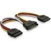 Delock napájací kábel pre HDD SATA 15pin 2x SATA, 60105 (60105)