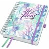Diár, špirálový, A5, týždenný, 2026, tvrdá obálka, SIGEL Jolie, Let it flow