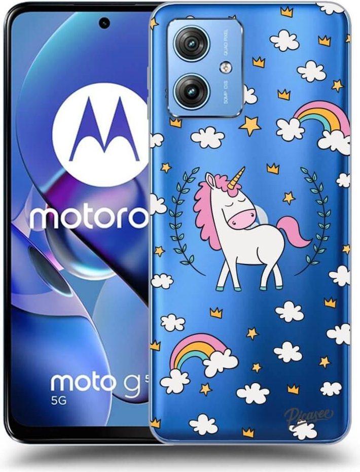 Picasee silikónové Motorola Moto G54 5G - Unicorn star heaven čiré