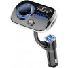 AppleKing bluetooth FM transmitter do auta s dvoma USB nabíjacími portami a farebným podsvietením - čierny - možnosť vrátiť tovar ZADARMO do 30tich dní