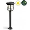 Philips 8720169267213 UltraEfficient Solar Radii solárne stojanové svietidlo/záhradný stĺpik so senzorom PIR LED 1,3W/250lm 3000K IP44 čierna