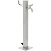 Záhradný stĺpik na vodu, nehrdzavejúca oceľ, štvorcový 65 cm