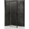 New Trendy Prime sprchovací kút 100x100 cm obdĺžniková čierna matné/priehľadné sklo D-0316A/D-0130B