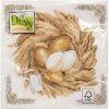 DAISY SDWL 011301 Golden Easter Eggs, servítky 33x33cm, 3-vrstvové, veľkonočné (20ks)